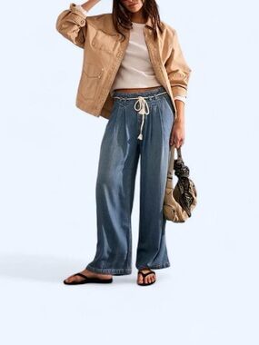 We The Free - Dakota Cinch Waist, Wide Leg Jeans